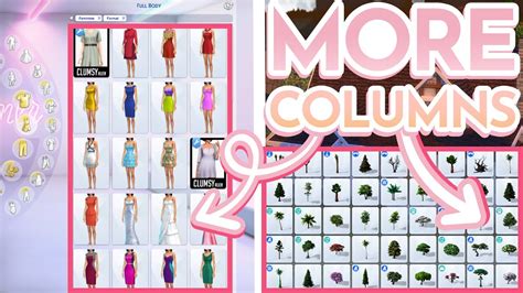 more columns sims 4